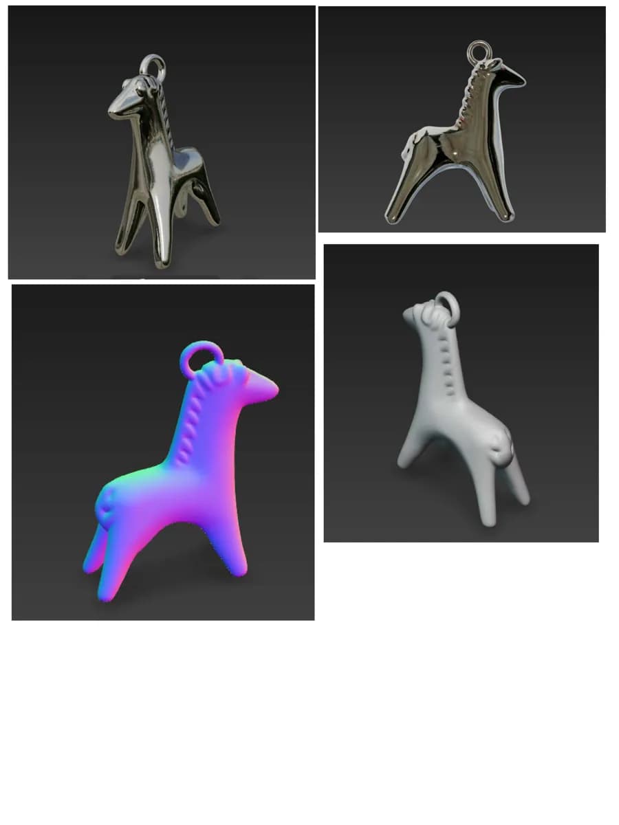 3D-модель подвески-лошадки