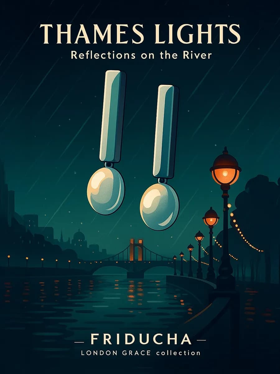 Серьги Thames Lights с жемчугом, мятая фактура