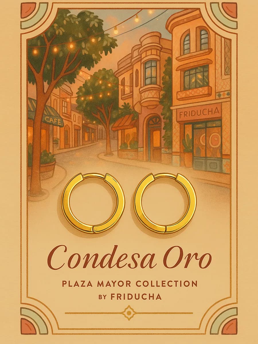 Серьги-конго Condesa Oro 20 мм, позолота