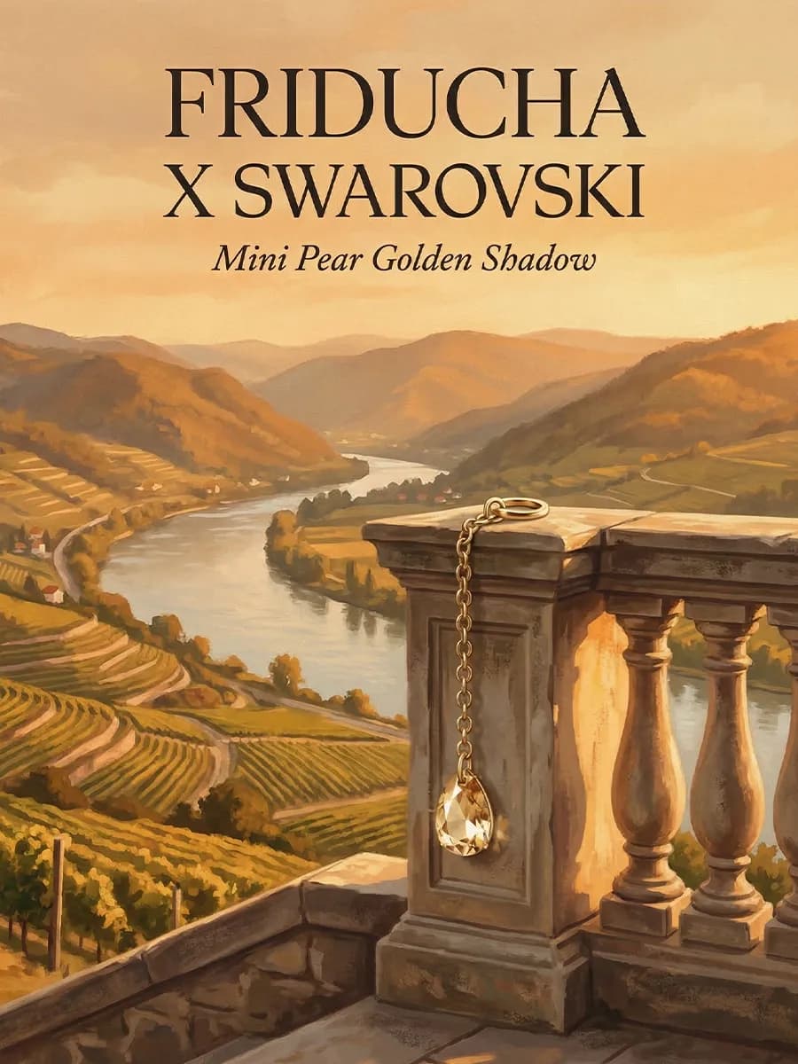 Подвеска Luz Dorada Swarovski, позолота