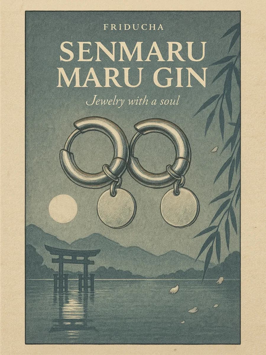 Подвески Maru Gin, круглые, родий, 2 шт