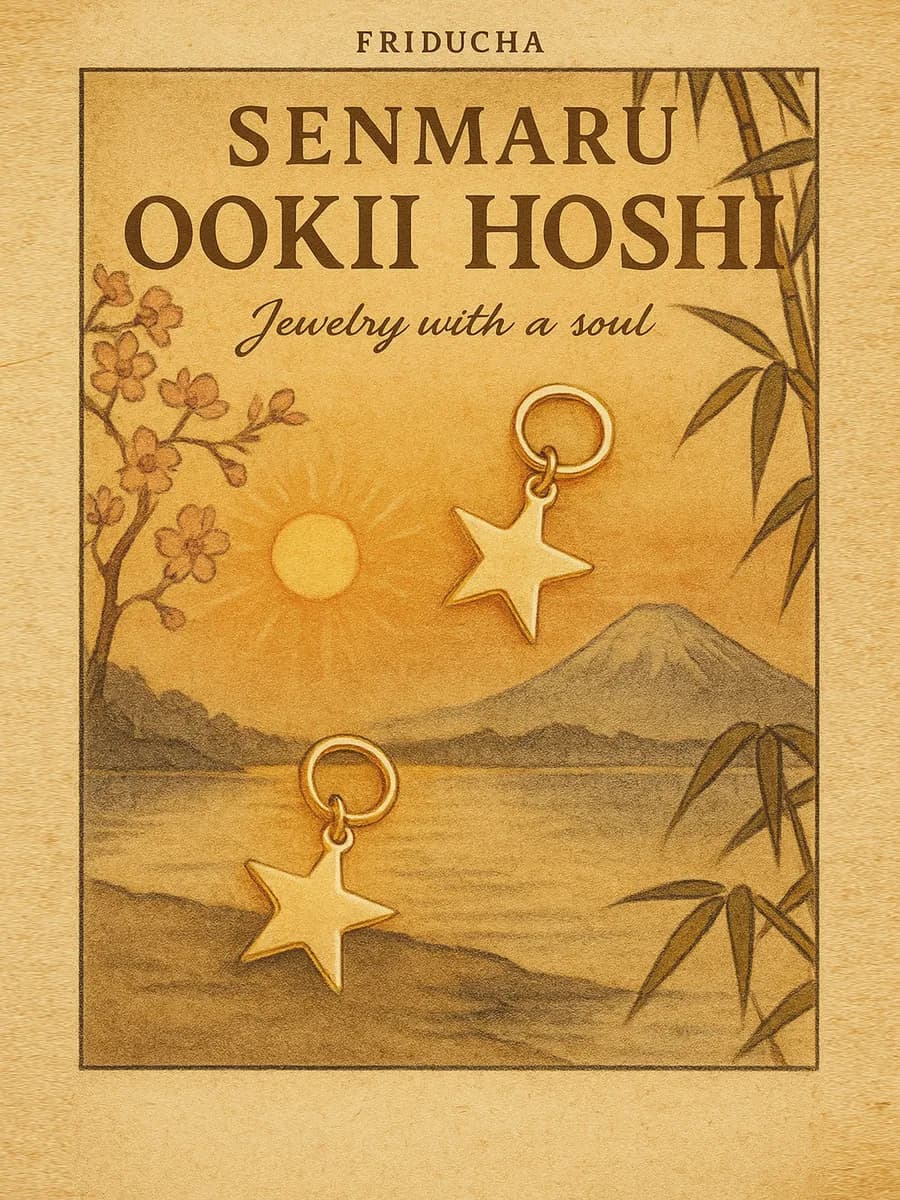 Подвески OOKI HOSHI, звёзды 13×14 мм, 2 шт