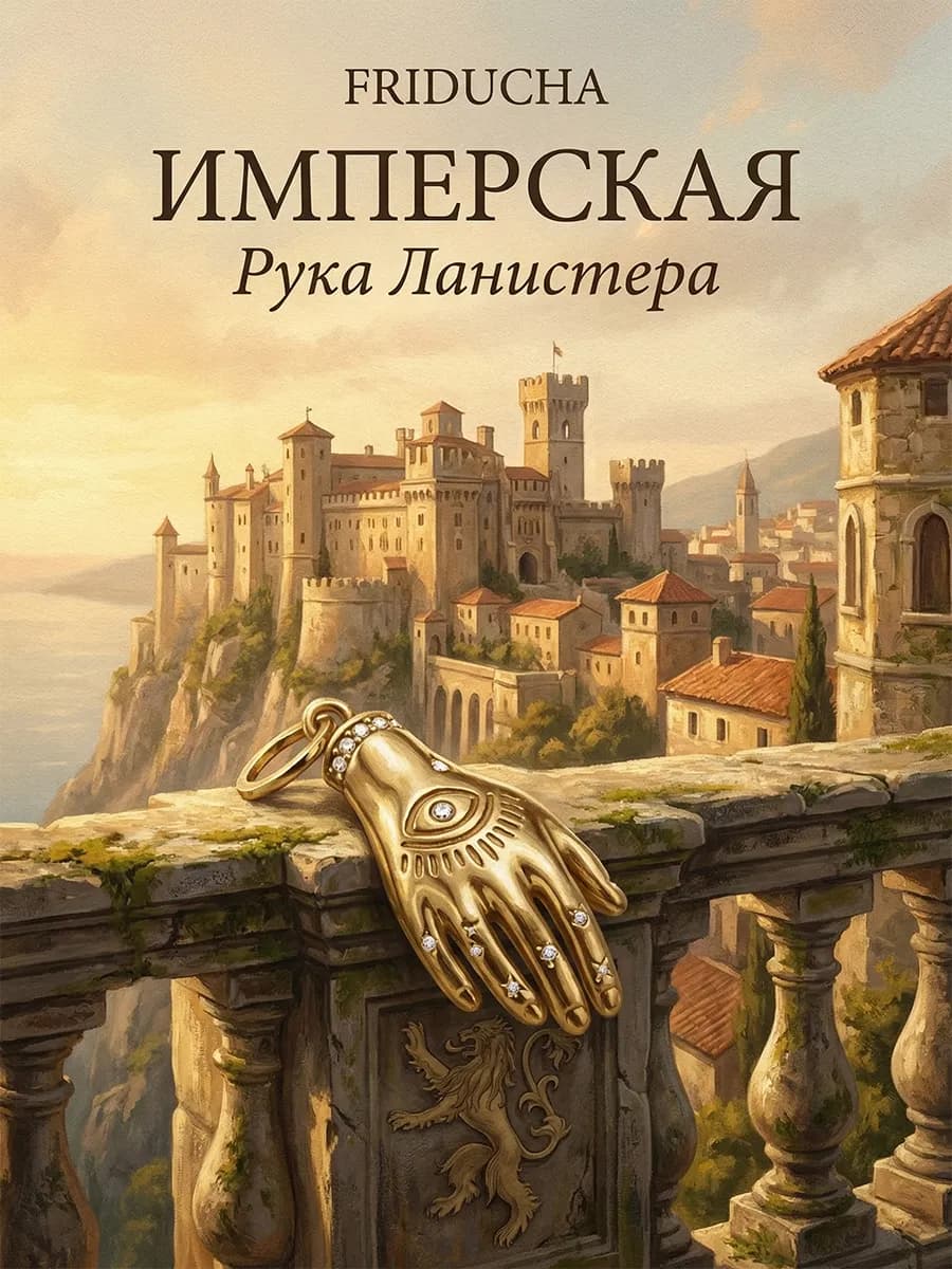 Подвеска «Рука Ланистера», 25×12 мм, позолота