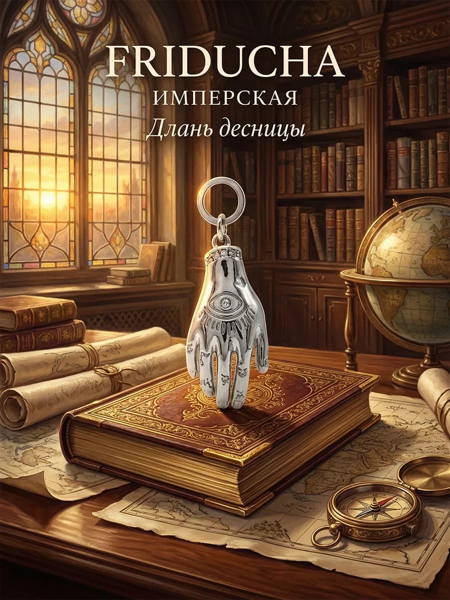 Подвеска HAND OF THE KING, 25×12 мм, родий