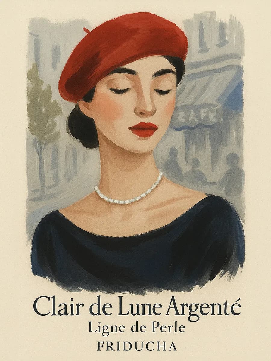 Чокер Clair de Lune Argenté, жемчуг 3×5, родий