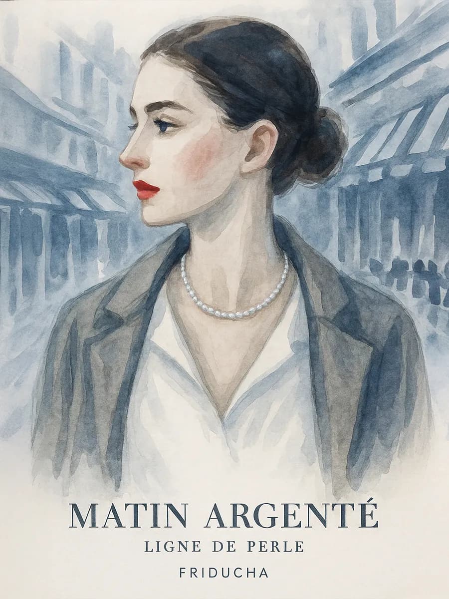 Чокер Matin Argenté, жемчуг 4×5 мм, родий