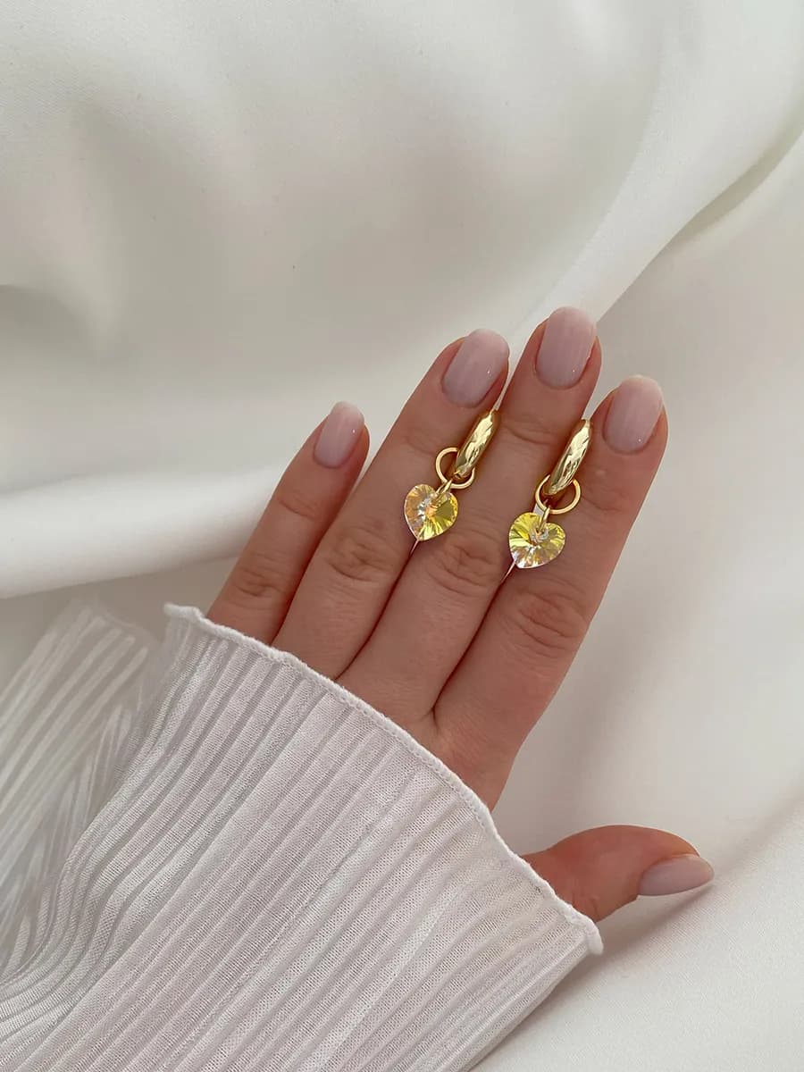 Подвески Sol Swarovski, прозрачный кристалл, 2 шт