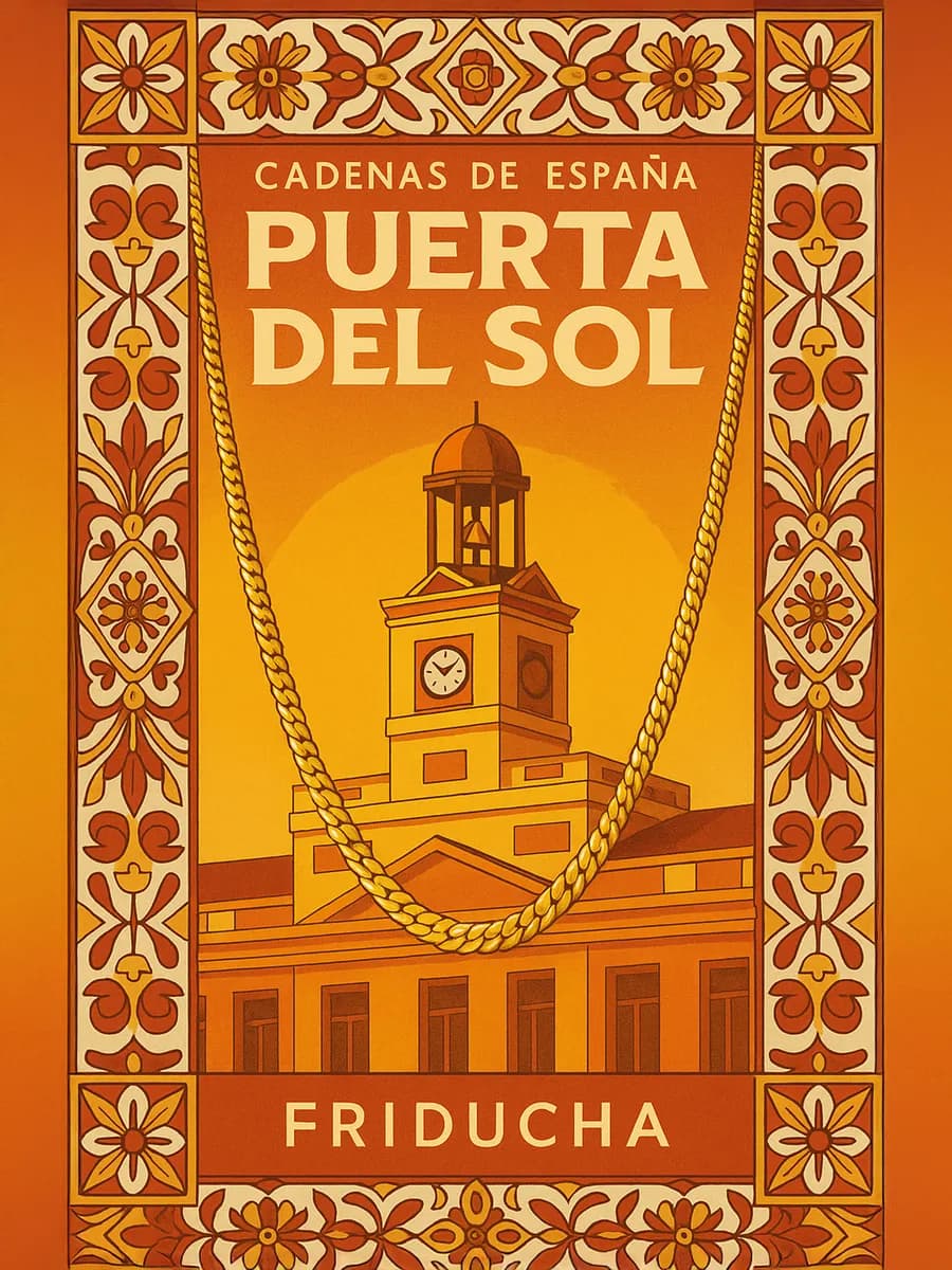 Цепочка PUERTA DEL SOL, панцирное плетение, позолота
