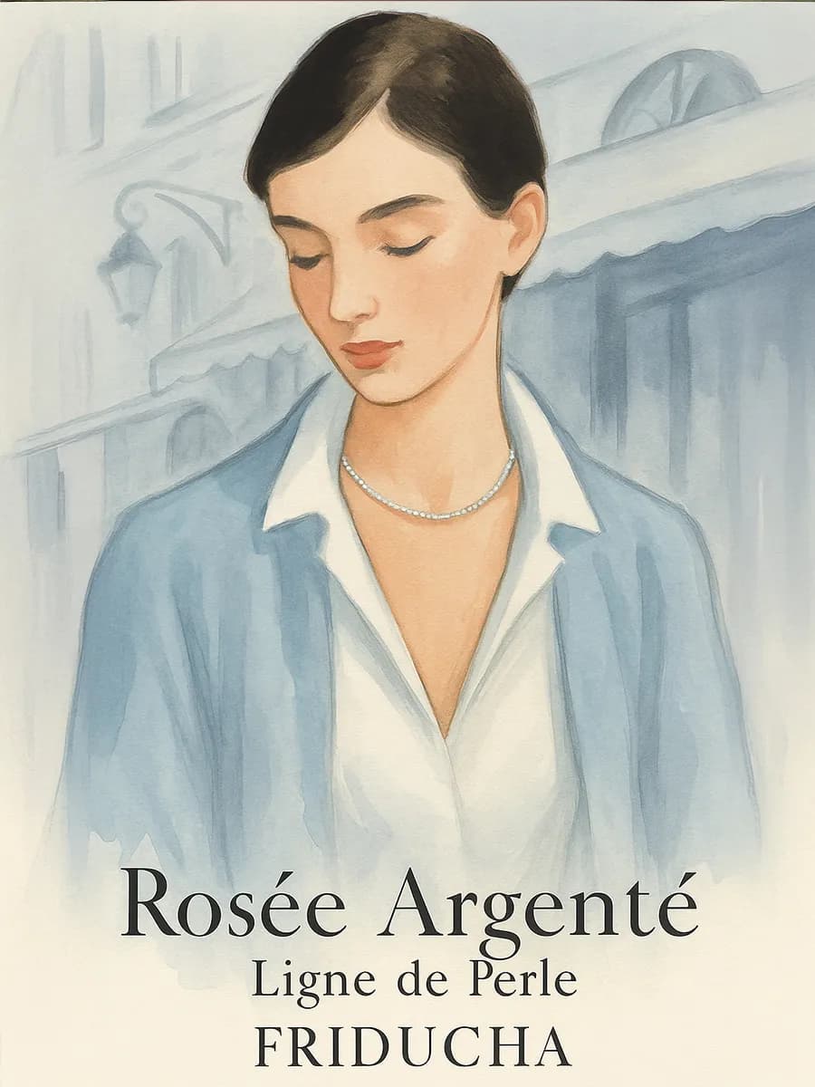Чокер Rosée Argenté, жемчуг 3–3,5, родий