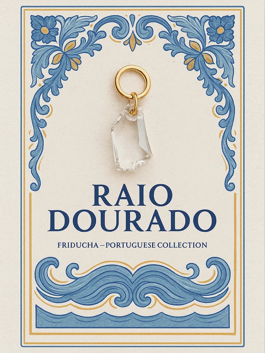 Подвеска Raio Dourado, Swarovski и жемчуг, позолота