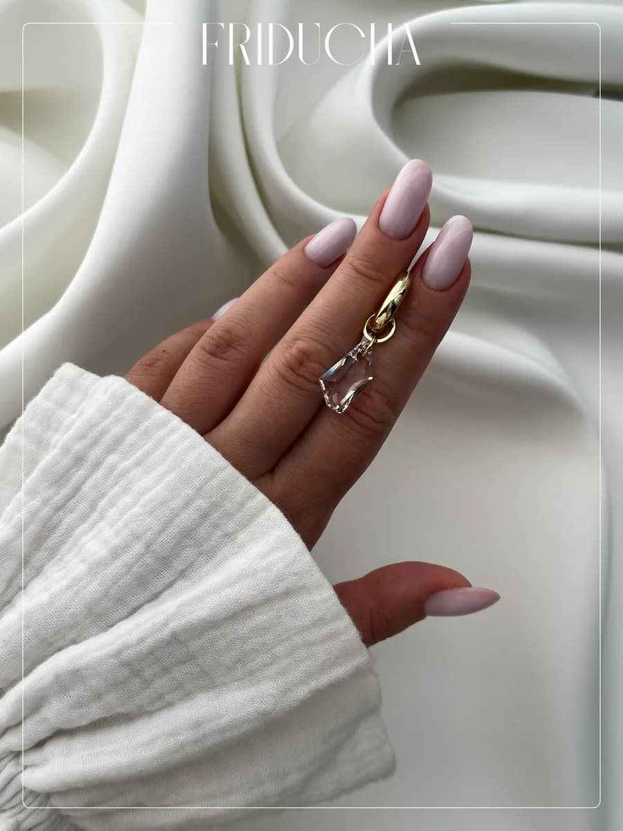 Подвеска Raio Dourado, Swarovski и жемчуг, позолота