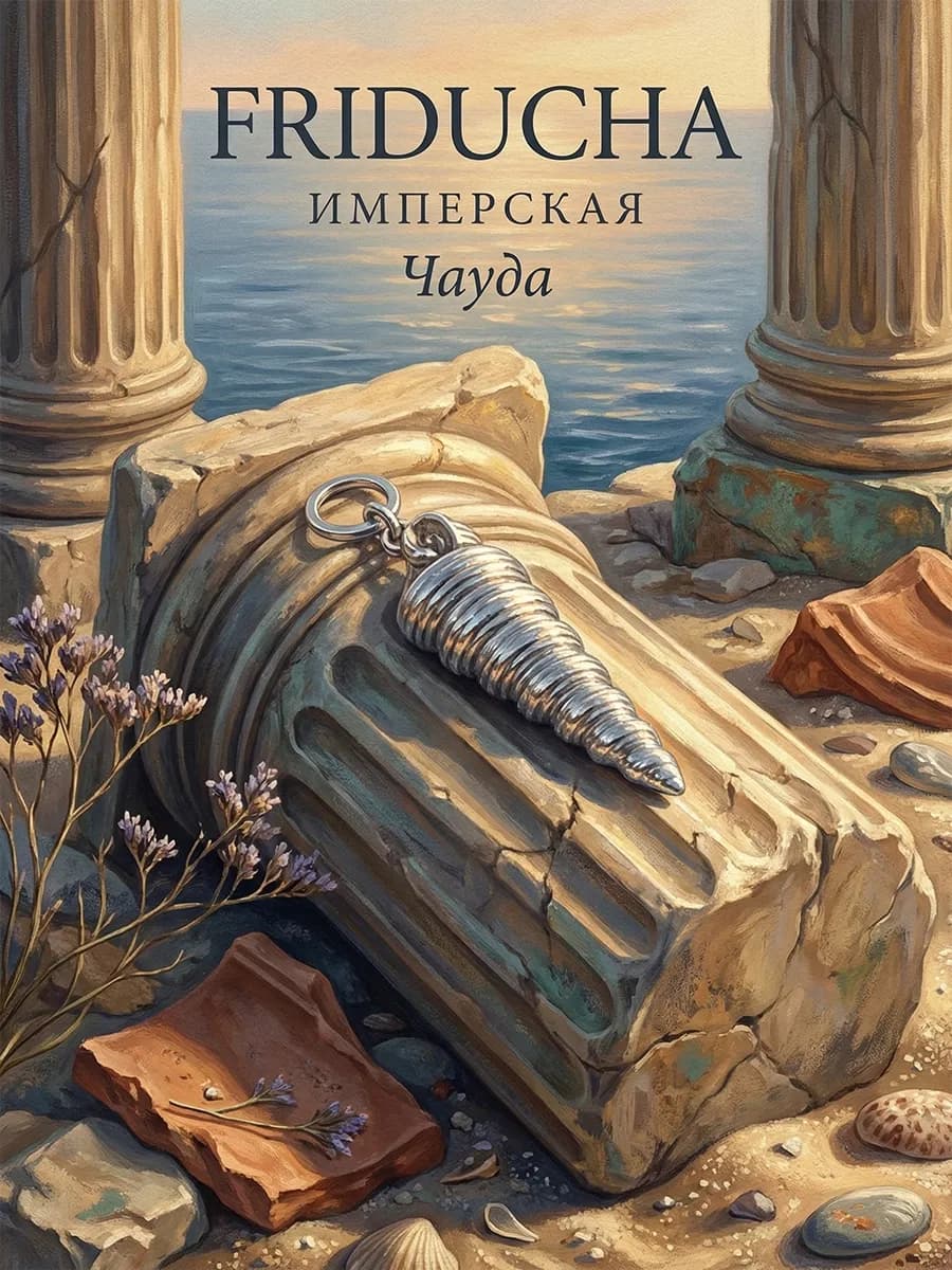 Подвеска-ракушка «Чауда», родий