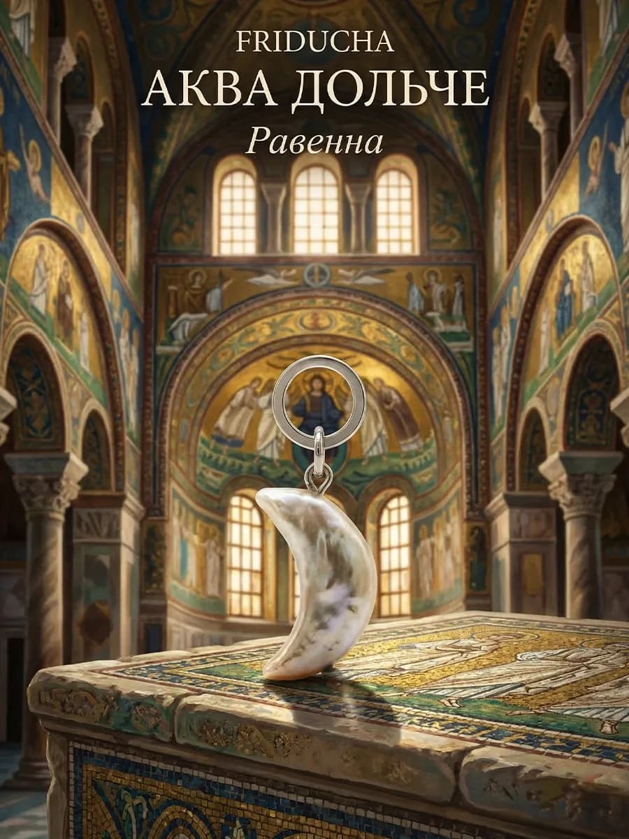 Подвеска «Равенна» с жемчугом, родий