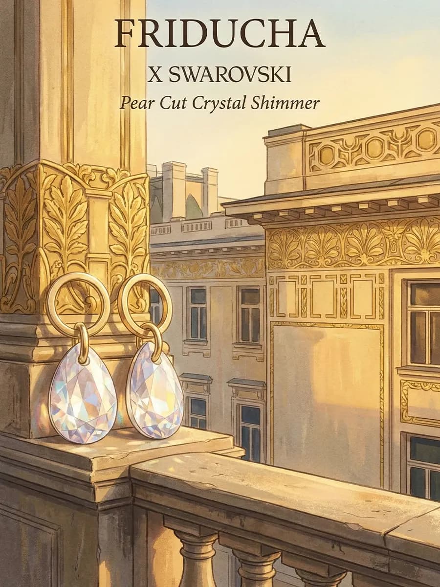 Подвески Pear Cut Crystal Shimmer 11,5 мм, 2 шт