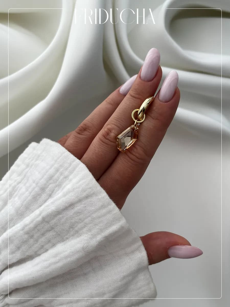 Подвеска De-Art Golden Shadow Swarovski 18 мм, позолота