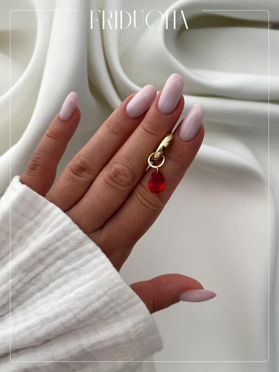 Подвеска Pear Cut Light Siam Swarovski 11 мм, позолота