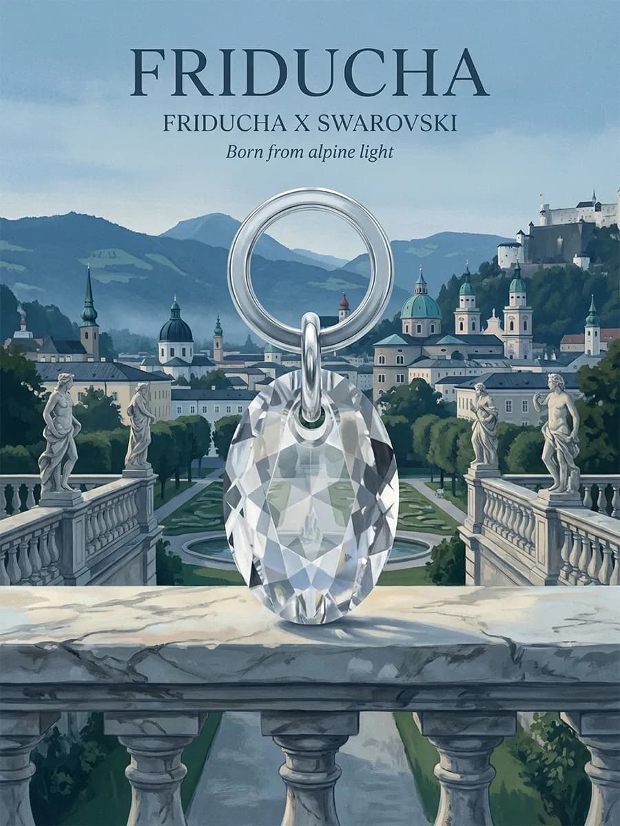 Подвеска Elliptic Cut Swarovski 11,5 мм, родий