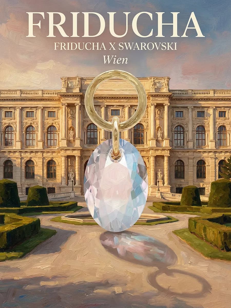 Подвеска Swarovski Crystal Shimmer, позолота