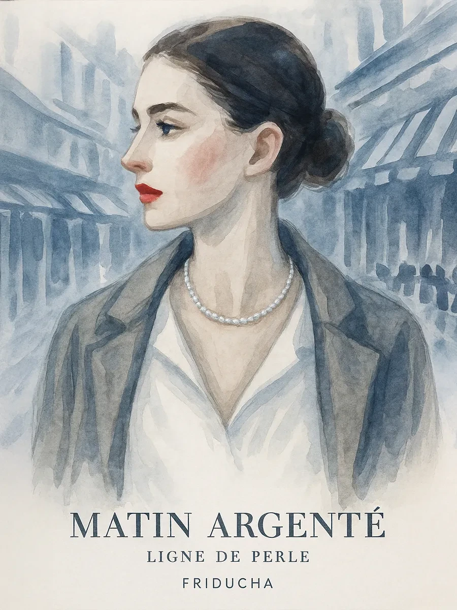 Чокер Matin Argenté, жемчуг 4×5 мм, родий