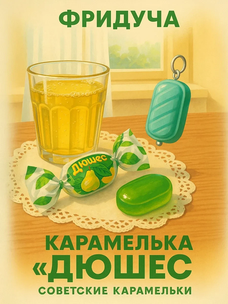 Подвеска-карамелька «Дюшес», бирюзовая, родий