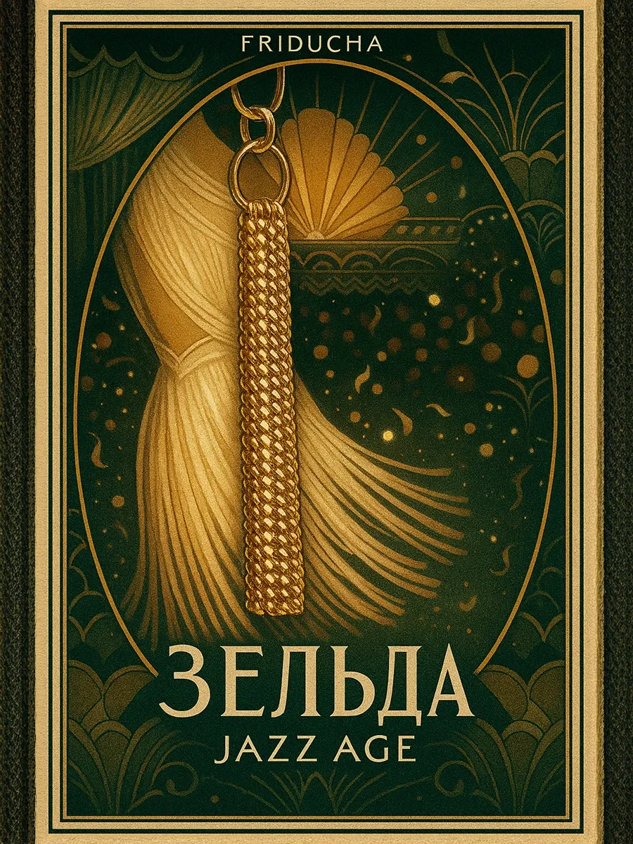 Подвеска «Зельда», кисточка из цепей, позолота