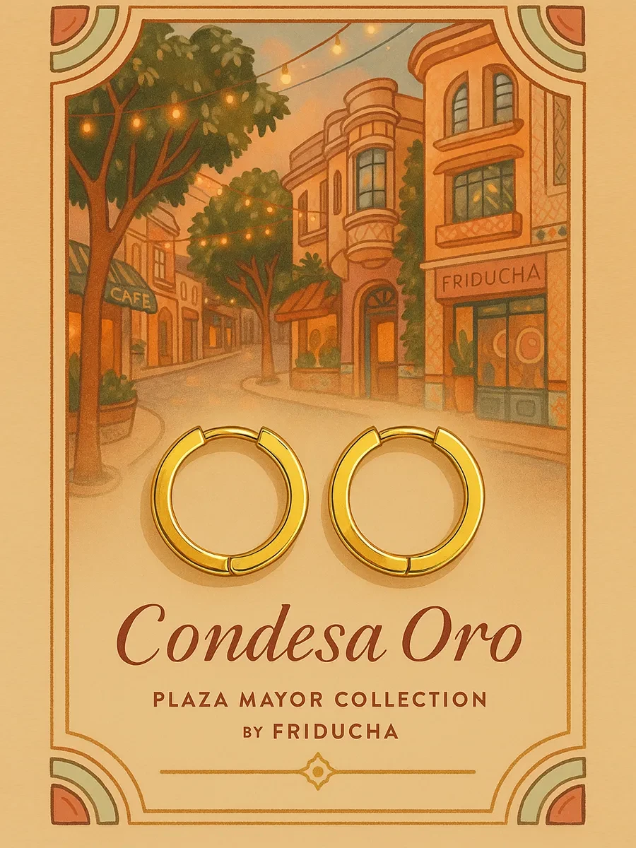 Серьги-конго Condesa Oro 20 мм, позолота