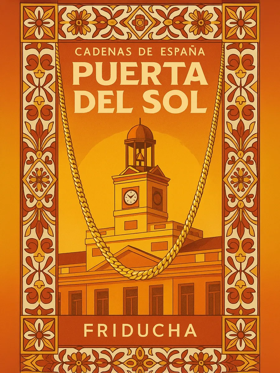 Цепочка PUERTA DEL SOL, панцирное плетение, позолота