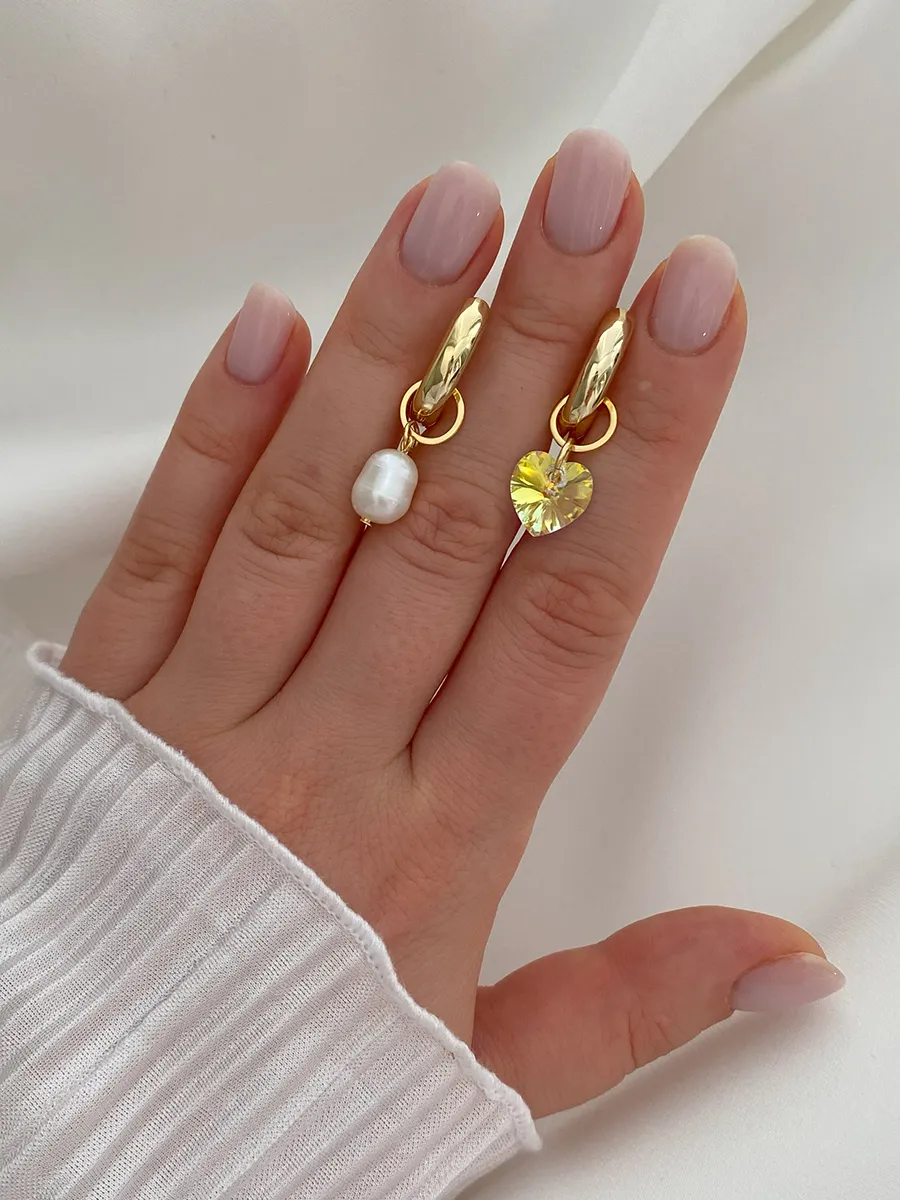 2 Подвески: Swarovski и барочная жемчужина, на шею, фото 4